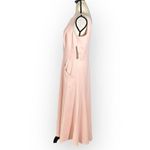 Eliza J Bateau Neck Fit & Flare Midi Dress Women's 12 Pink Sleeveless High Lo Photo 3