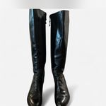 Salvatore Ferragamo  Black Leather Heeled Boots Photo 5