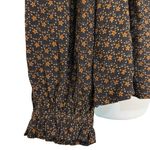 Treasure & Bond Brown Black Floral Blouson Sleeve Popover Blouse size 1X NEW Tag Photo 9