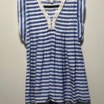 JUDE CONNALLY (NWT) Periwinkle and White Striped Mini Dress, Size S Photo 2