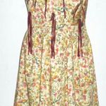 John Galliano NWT $850 Vintage Yellow Floral Tasseled Dress 38 Photo 0