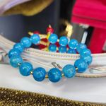 Anthropologie New Glass Beads Blue Bracelet (Unbranded) Photo 4
