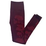 Fabletics  Seamless Floral Rosette Legging Women’s Size Small burgundy maroon Photo 2