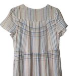 Madewell Clara Midi Dress plaid linen blend size S Photo 10