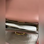 Alexis Bittar  TWISTED GOLD LEATHER SADDLE BAG IN DUSTY PINK Photo 5