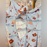 ZARA  LINEN BLEND CROSS BACK FLORAL PRINT MIDI MAXI DRESS size small NWT Photo 8