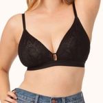 Lively Black Palm Lace Busty Bralette XS Photo 0