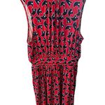 Leota Women’s Midi Sleeveless Blue/Red Aria Dress SZ XL Photo 5