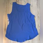 Xhilaration  Blue and White Lace Tank Top sleeveless shirt Photo 1