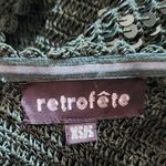 Retrofête Retrofete Celeste Sequin Crochet Dress Green One Sleeve Slit Size XS/S Photo 11