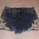 Boom Boom the Label Distressed Shorts With Lace Photo 0