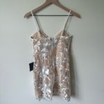 Lulus NWT  Party Pretty White and Beige Lace Sleeveless Bodycon Mini Dress XS Photo 5