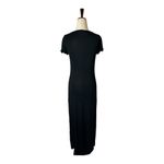 C&C California  Dress Womens Extra Small Black Short Sleeve Scoop Neck‎ Tee Maxi Photo 2