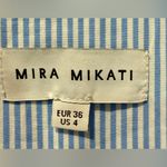 π Mira Mikati Roller Skating Print Striped Shirt US 4 EU 36 Good Vibes Only $795 Blue Photo 4
