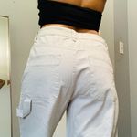 ZARA NEW Women Blue Gray amid Rise Cargo Jeans Extra Wide Size 40 Photo 6