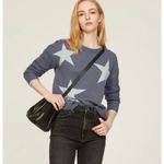Splendid  Sweater Womens Small Blue Francis Star Knit Pullover Wool Blend‎ Photo 2
