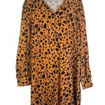 ASOS DESIGN mini shirt dress in brown leopard print collared plus size curve 20 Photo 0