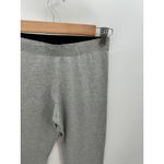 Nike Gray Future Logo Cropped Mid Rise Leggings Cotton Womens Size Small Photo 3