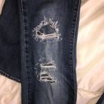 Vervet Flying Monkey Blue Straight Leg Jeans with Distressed Details Photo 4