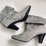 White Mountain  Suede Heeled Ankle Bootie Grey Size 7.5 Photo 6