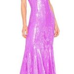 NBD X BY  NEW sequined Chiquitita Gown In maxi Lavender Size Small Revolve Photo 11