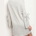 Oatmeal Sweater Dress Ties at the Elbow Sweatshirt Dress Photo 1