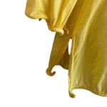 Mud Pie Women Tunic Top S Yellow Embroidered Paisley Floral Gauzy Boho Hippie Y2K Photo 9