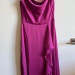 Nine West  Satin Maxi Dress Cowl Neck Photo 2
