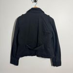 Big Chill Jacket Women L Black Military Chore Pocket Y2K Quilted Lined Cotton Size L Photo 1