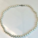 Macy's Vintage Macy’s Hand Knotted Glass Pearl Necklace Photo 7