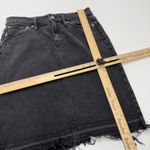 J.Crew Skirt Womens 26 Black Denim Raw Hem Pencil Mini Cotton Photo 7