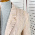 Vintage Jeremiah S Melange Fuzzy Wool Open Front Blazer Jacket Pink Multi 10 Photo 1