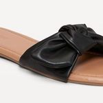 Old Navy  Black Knotted Slide Sandals Size 9 Photo 0