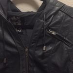 Wet Seal NWT  Faux leather hooded jacket. Photo 1