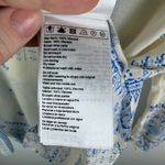 Ba&sh NWT  Chemise Isko Ecru Shirt Medium Blue Patchwork Lightweight Peasant Boho Photo 8