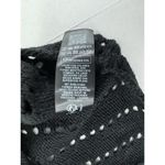 Reclaimed Vintage Sweater Sz M Grunge Whimsigoth Witchy Goth Unisex Black Holes Size M Photo 11