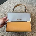 Dune London  silver and tan handbag Photo 0