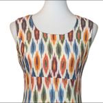 The Territory Ahead Women's Cream Orange Classic iKat Sheath Dress Size 4 Photo 4