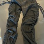 Pretty Little Thing Black Windbreaker Pants With Ties Photo 0