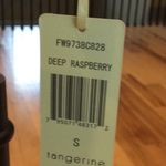 Tangerine Hoodie Pullover Deep Raspberry Zip Up Long Sleeve New Small Photo 5