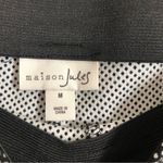Maison Jules Black White Polka Dot Mid Rise Straight Leg Dress Crop Ankle Pants Photo 4