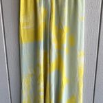 Christian LaCroix  Silk Vintage Abstract Print Palazzo Pants Yellow Blue Pink Photo 0