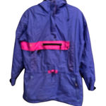 Vintage Mountain Goat Jacket Womens Medium Purple Pink Hooded Anorak Ski Photo 0