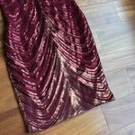 SheIn red gold dress Photo 3