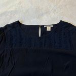 Dalia Collection 3/4 Sleeve Woven Blouse Size L Lightweight Sheen Career Office Photo 2