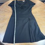 Brooks Brothers  Red Fleece Sequined Bow Short Sleeve Dress Wool Black Size 8 Photo 7