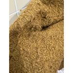 Bar III  Wool Blend Olive Mustard Green Single-breasted Coat Jacket Women‘s L Photo 2