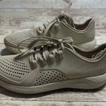 Crocs  LiteRide Sneakers Women's Size 7 Rubber Cream Waterproof Tennis Shoes Photo 2