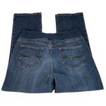 Motherhood Maternity Shirt Panel Straight Leg Jeans Blue Petite Large Photo 3