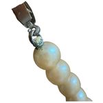 Vintage Short White Pearl Necklace Hook Closure Formal Preppy Necklace Photo 4